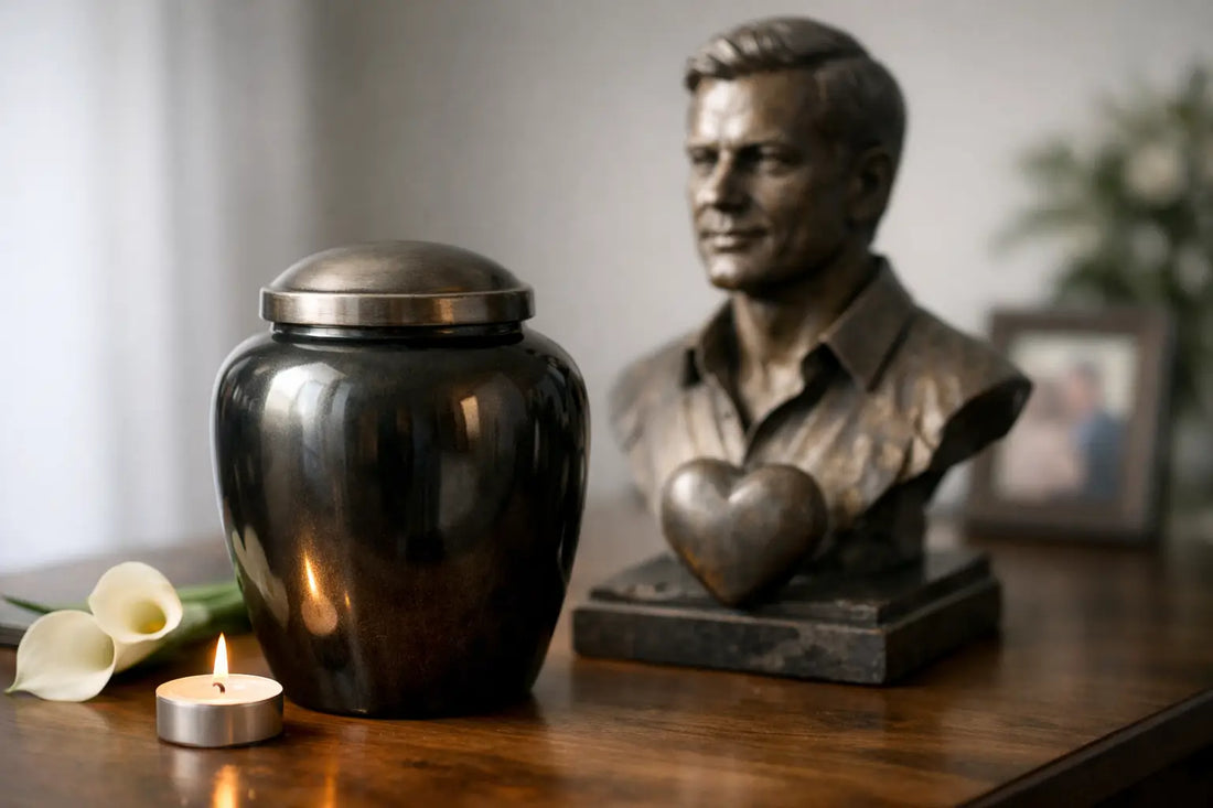 Choosing an Urn for Husband Memorial Sculpture
