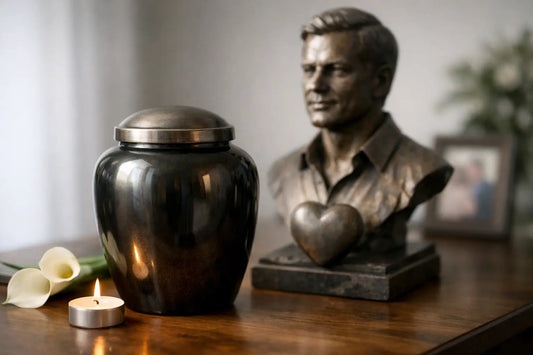 Choosing an Urn for Husband Memorial Sculpture
