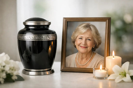 Choosing an Urn for Mom With Portrait