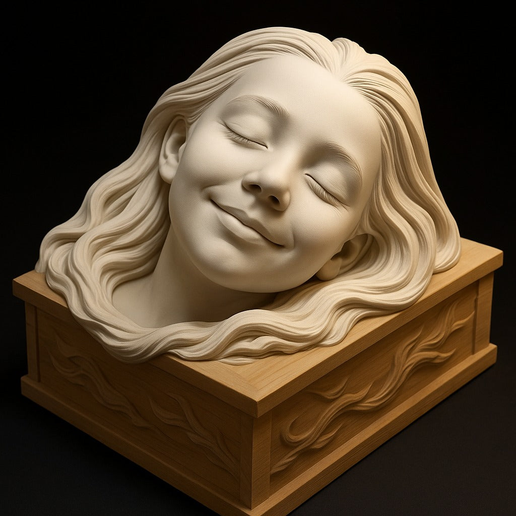 ✨ Custom Memorial Keeper – Porcelain-Resin Edition