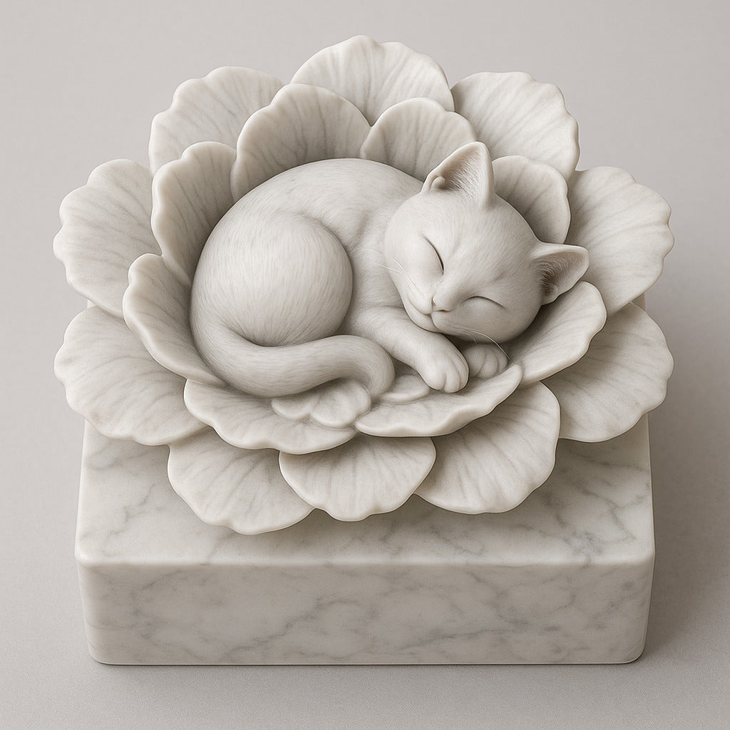 ✨ Custom Memorial Keeper – Porcelain-Resin Edition